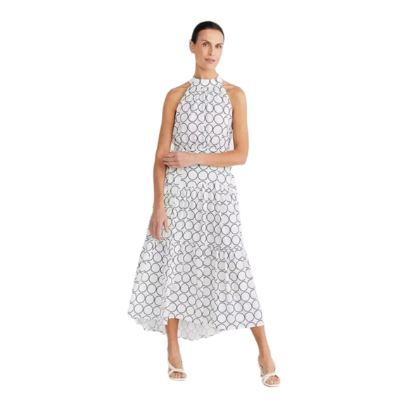 brave+true Greta Navy Circle Maxi Dress Size XS NWT Nordstrom Australia - Picture 1 of 8